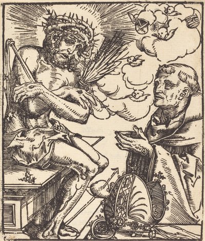 San Bernardo Adorando al Hombre de Dolores de Lucas Cranach the Elder