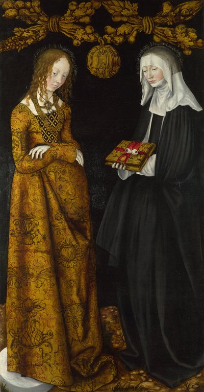 Santas Cristina y Otilia, 1506 de Lucas Cranach the Elder