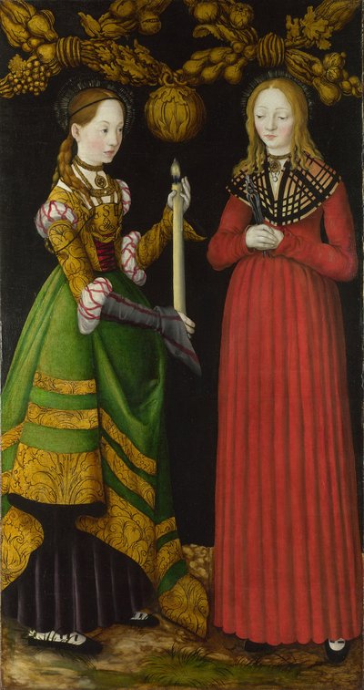 Santas Genoveva y Apolonia, 1506 de Lucas Cranach the Elder