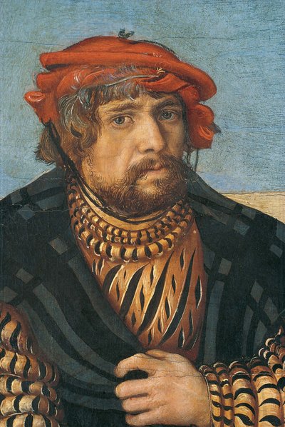 Autorretrato en la Sagrada Familia, c. 1510 de Lucas Cranach the Elder