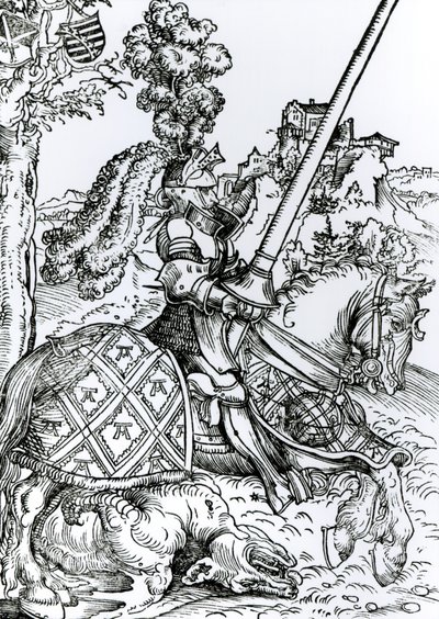 San Jorge a caballo, 1507 de Lucas Cranach the Elder