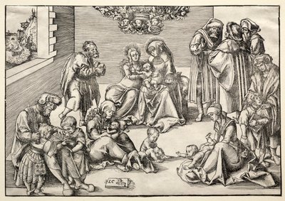 La Sagrada Familia y parientes de Lucas Cranach the Elder