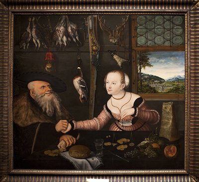 La pareja mal emparejada de Lucas Cranach the Elder