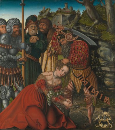El martirio de Santa Bárbara, ca. 1510 de Lucas Cranach the Elder