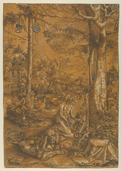 La penitencia de San Jerónimo, 1509 de Lucas Cranach the Elder