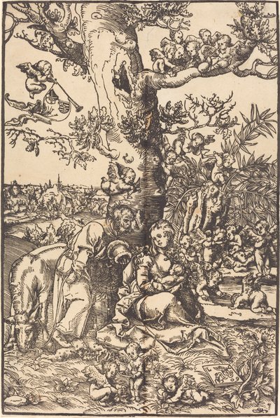 El descanso en la huida a Egipto de Lucas Cranach the Elder