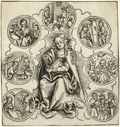 Las siete alegrías de María de Lucas Cranach the Elder