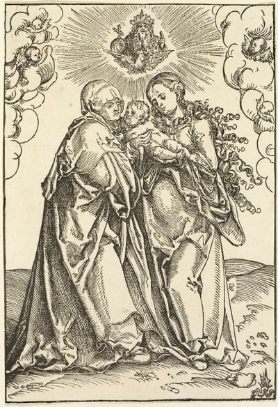 La Virgen y el Niño con Santa Ana de Lucas Cranach the Elder