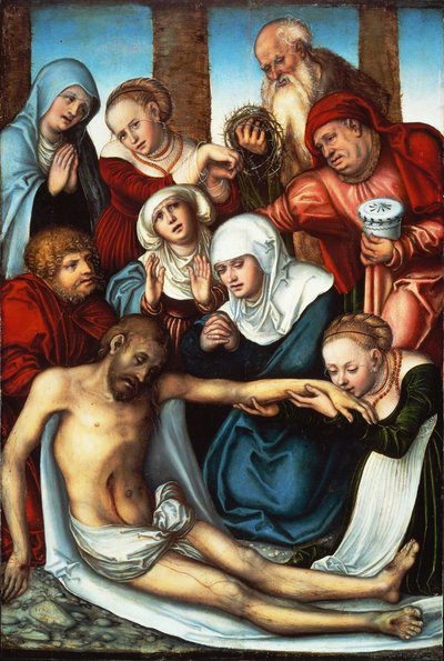 El lamento por Cristo muerto de Lucas Cranach the Elder