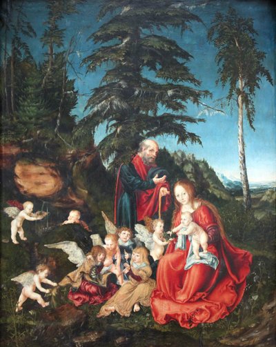 El descanso en la huida a Egipto de Lucas Cranach the Elder