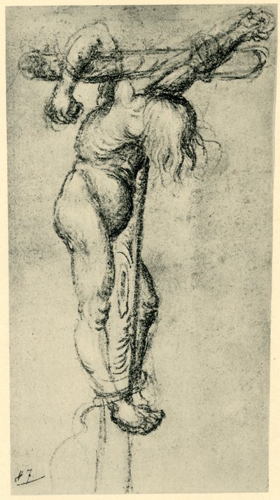 Ladrón en la cruz, 1500-1504, 1943 de Lucas Cranach the Elder