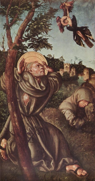 Alemán: Die Stigmatisation des hl. Franziskus La estigmatización de San Francisco de Lucas Cranach the Elder and workshop