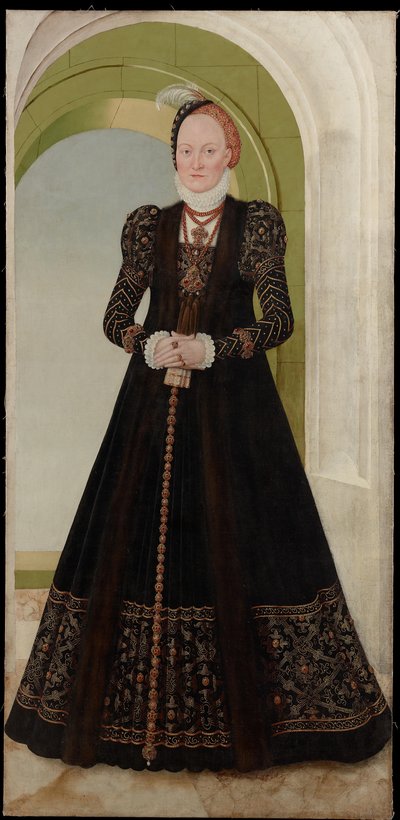 Ana de Dinamarca, duquesa de Sajonia de Lucas Cranach the Younger