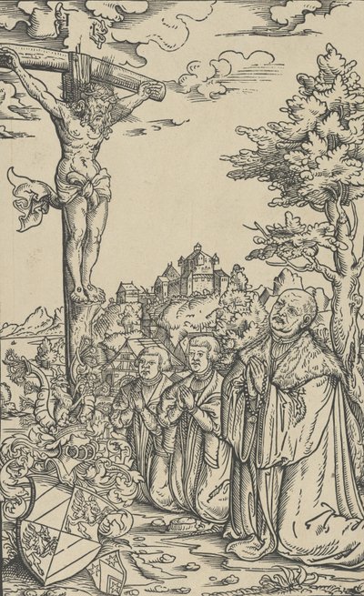 Exlibris de Christoph Scheurl, siglo XVI de Lucas Cranach the Younger  