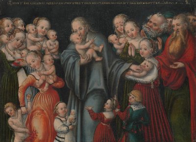 Cristo bendiciendo a los niños, ca. 1545-50 de Lucas Cranach the Younger