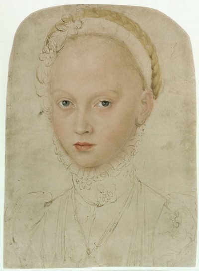 Isabel de Sajonia 1552-1590, Condesa Palatina de Simmern, 1564 de Lucas Cranach the Younger
