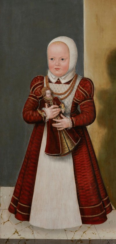Alemán: Bildnis der Prinzessin Marie, Schwester Christians I. Retrato de la princesa Marie, hermana de Christian I de Lucas Cranach the Younger