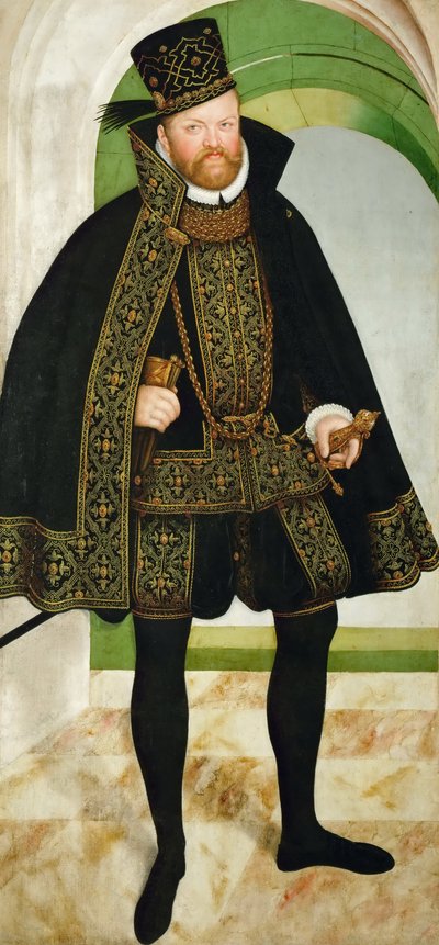 Alemán: Elector Augusto de Sajonia (1526-1586) Augustus, Elector of Saxony (1526-1586) de Lucas Cranach the Younger