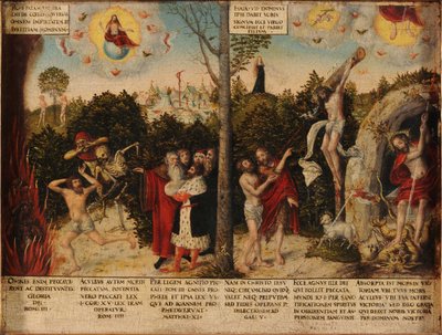 Ley y Gracia de Lucas Cranach the Younger