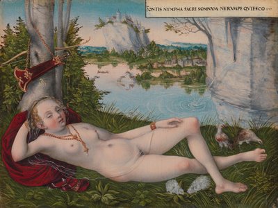Ninfa de la primavera de Lucas Cranach the Younger