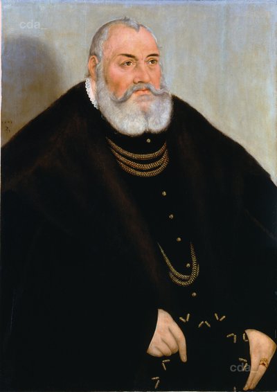 Retrato de Jorge el Piadoso de Brandeburgo-Ansbach de Lucas Cranach the Younger