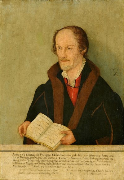 Retrato de Philipp Melanchthon de Lucas Cranach the Younger