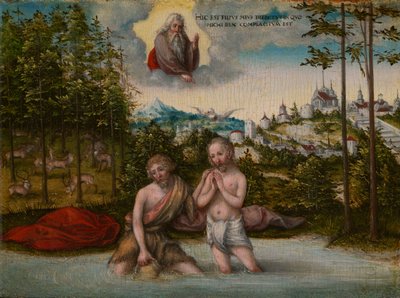 El Bautismo de Cristo de Lucas Cranach the Younger