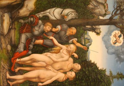 El Juicio de París de Lucas Cranach the Younger