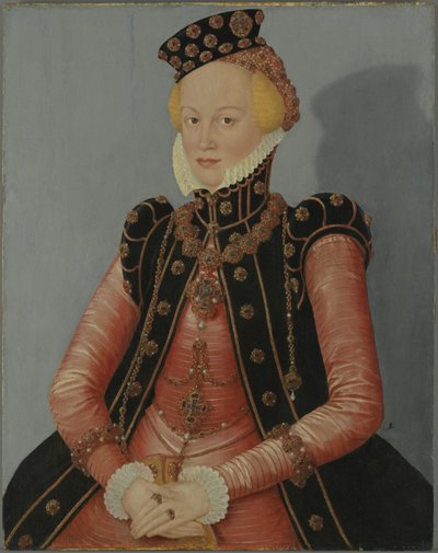 retrato de una princesa sajona de Lucas Cranach the Younger
