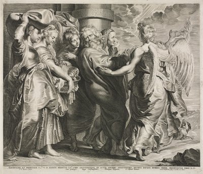 Lot and His Family Leaving Sodom de Lucas Emil Vorsterman