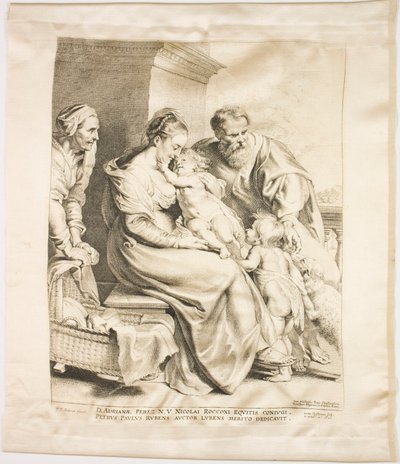 La Sagrada Familia con San Juan y Santa Isabel de Lucas Emil Vorsterman