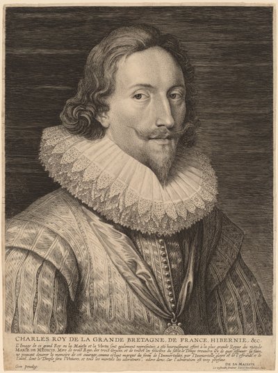 Carlos I, Rey de Inglaterra de Lucas Emil Vorsterman after Sir Anthony van Dyck