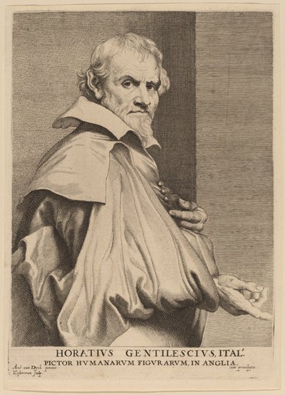 Orazio Gentileschi de Lucas Emil Vorsterman after Sir Anthony van Dyck