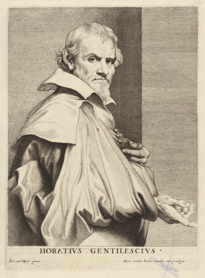 Orazio Gentileschi de Lucas Emil Vorsterman after Sir Anthony van Dyck