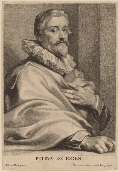 Pieter de Jode el Viejo de Lucas Emil Vorsterman after Sir Anthony van Dyck