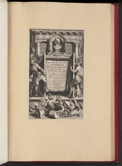 Página de título para Franciscus van Haer, Annales Ducum seu Principum Brabantiae, III de Lucas Emil Vorsterman after Sir Peter Paul Rubens