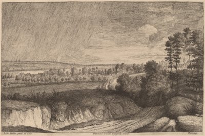 Paisaje Lluvioso de Lucas Emil Vosterman, after Lodewijk de Vadder