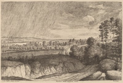 Paisaje lluvioso de Lucas Emil Vosterman, after Lodewijk de Vadder