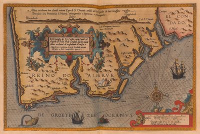 Atlas de gran tamaño titulado "Speculum nauticum super navigatione maris occidentalis confectu, continens omnes oras maritimas Galliae, Hispaniae, and praecipuarum partium Angliae", c.1591 (dibujo). de Lucas Janszoon Waghenaer