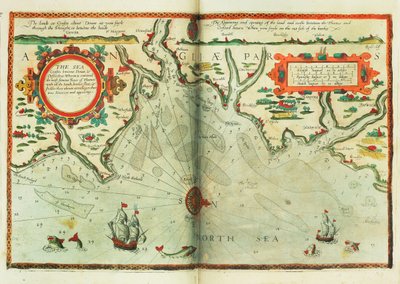 Las costas marítimas entre Dover y Orfordness, donde se encuentra el famoso río Támesis con todas sus arenas, riberas, llanuras y colinas, según su situación y aspecto. de Lucas Janszoon Waghenaer
