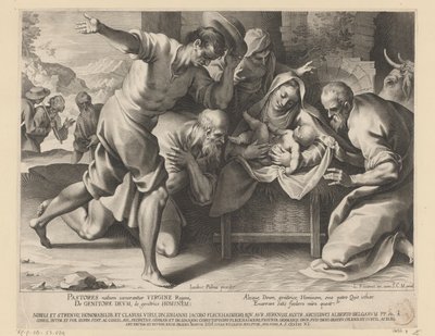 Adoración de los pastores de Lucas Kilian