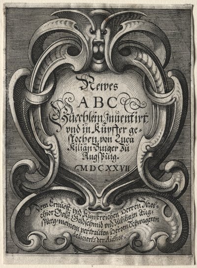 Nuevo folleto ABC, 1627 de Lucas Kilian