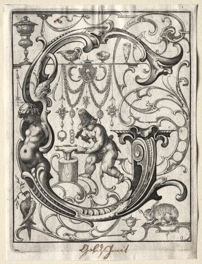 Nuevo folleto ABC: G, 1627 de Lucas Kilian
