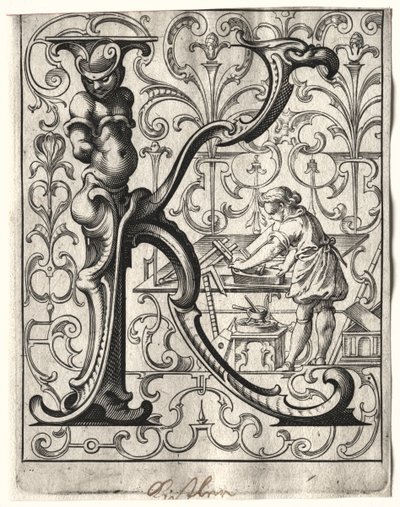 Nuevo folleto ABC: K, 1627 de Lucas Kilian