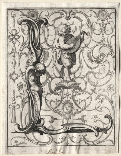 Nuevo folleto ABC: L, 1627 de Lucas Kilian