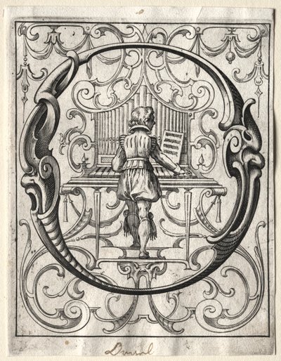 Nuevo folleto ABC: O, 1627 de Lucas Kilian