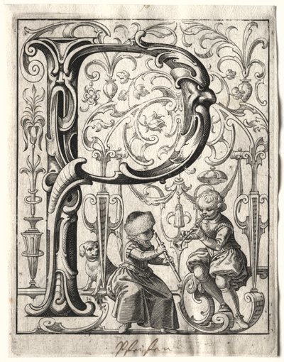 Nuevo folleto ABC: P, 1627 de Lucas Kilian