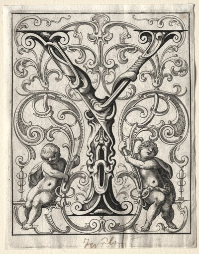 Nuevo folleto ABC: Y, 1627 de Lucas Kilian