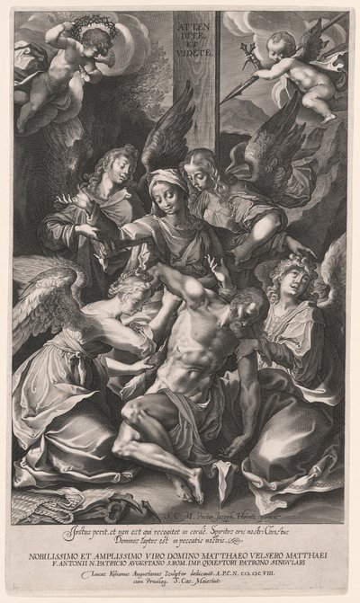 Piedad con ángeles (Descendimiento de la Cruz) de Lucas Kilian