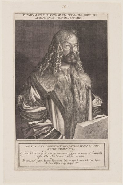 Retrato de Alberto Durero de Lucas Kilian